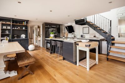 Modern Hardwood Floor in Kitchen